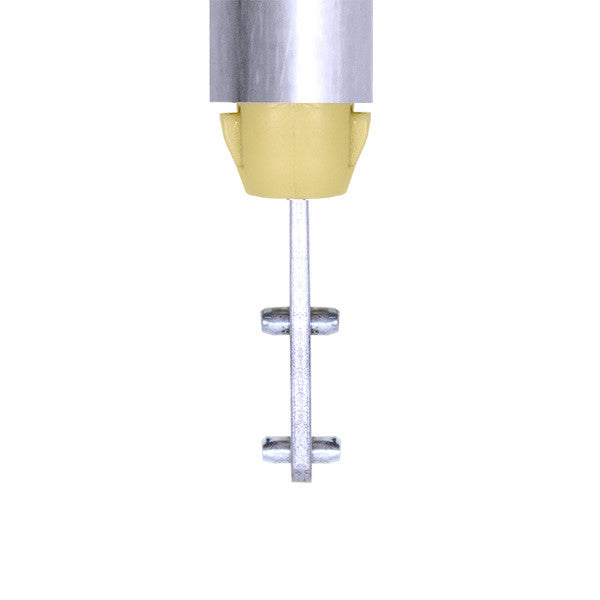 3/8 Inch Spiral Tilt-In Window Balance Rod with Yellow Bearing and Double Pins