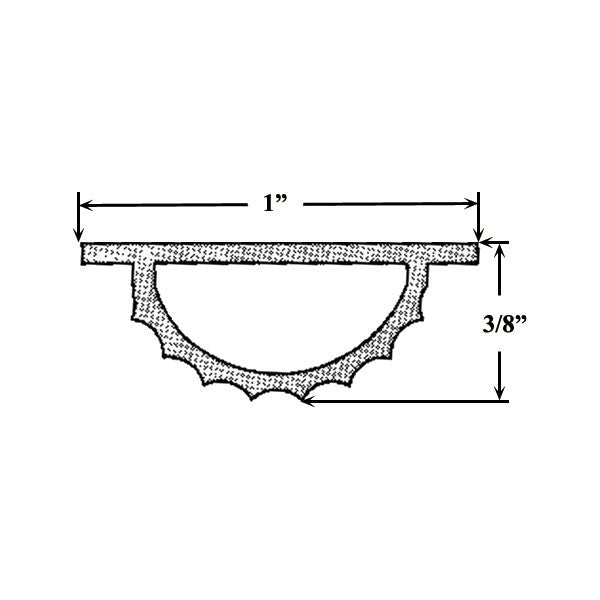 208 Series 36 inch Threshold Replacement Vinyl - Grey