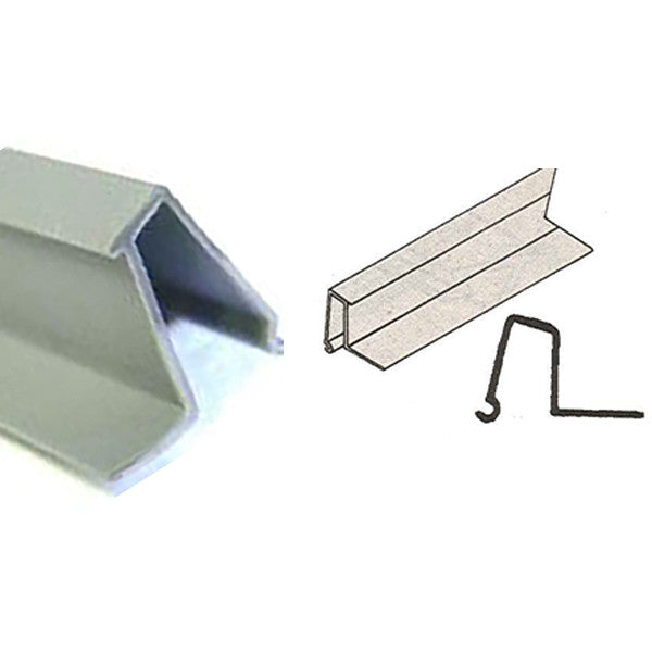 Snap-In VINYL Glazing Bead, 6 Line Shape, 6'