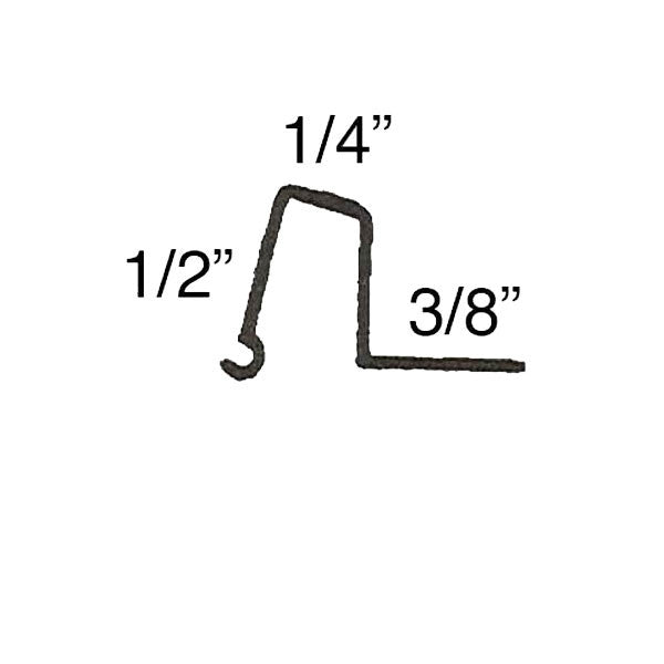 Snap-In VINYL Glazing Bead, 6 Line Shape, 6'