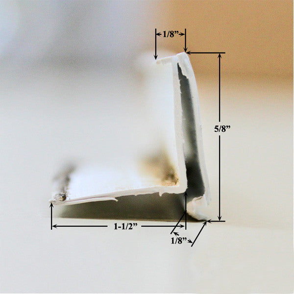 Vinyl Glazing Bead, 6 Line Shape, 6' - Black