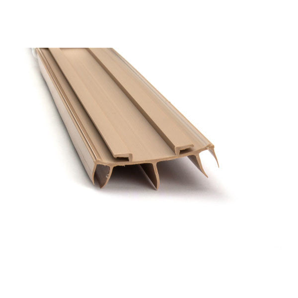 Door Bottom/Sweep, Pease Slide-on 35-3/4" Long - Tan