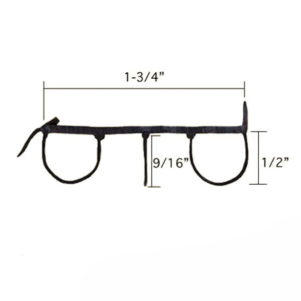 Door Bottom/Sweep, Staple-On, Beige, 36 inch