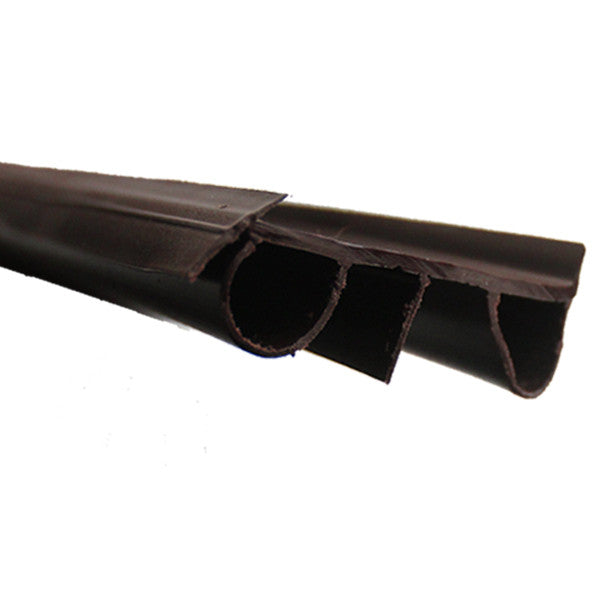 Door Bottom/Sweep, Staple-On, Brown, 36 inch