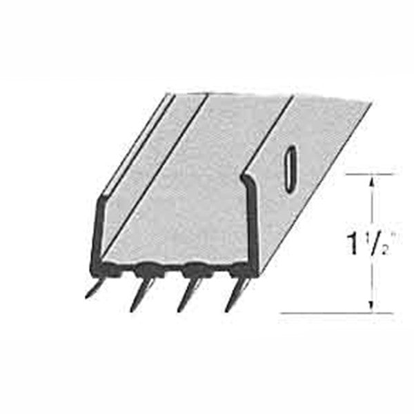 Door Bottom/Sweep, U-shaped Wrap-around Vinyl - White