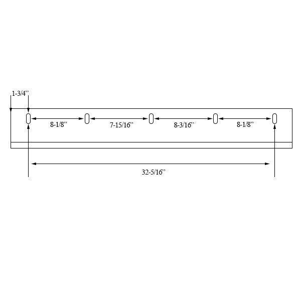 Door Bottom/Sweep, U-shaped Wrap-around Vinyl - White