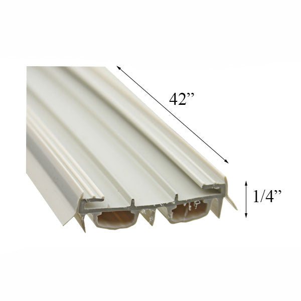 Slide on Door Bottom/Sweep, Low-Profile - 42 inch - Beige