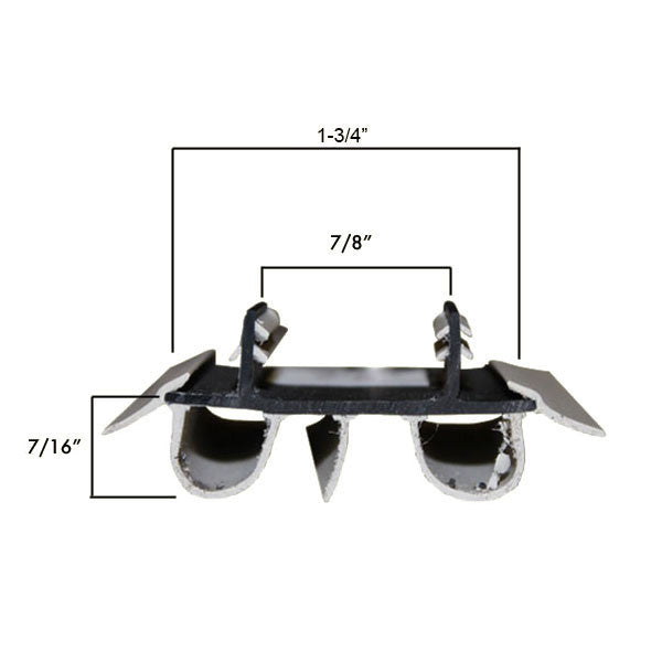 Door Bottom/Sweep, Snap-in, 2 Kerf @ 7/8"