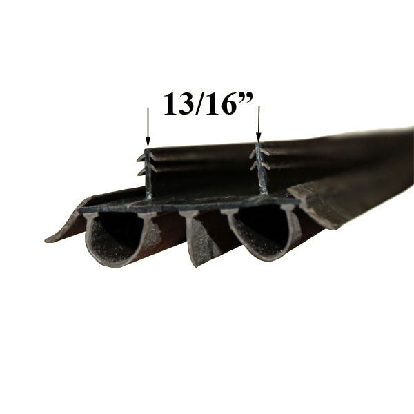 Door Bottom/Sweep; Snap-in; - 2 Barbs @ 7/8 inch - Brown