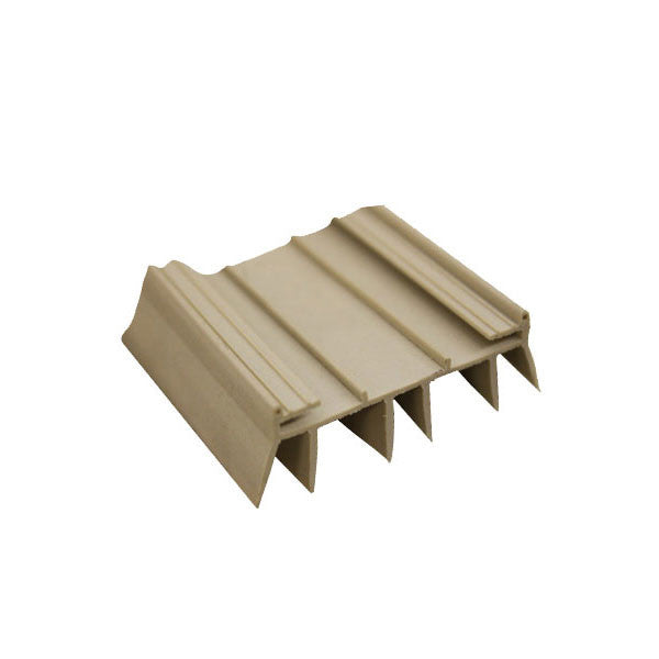 42 inch Slide on Door Bottom/Sweep, 6 Fin - Beige