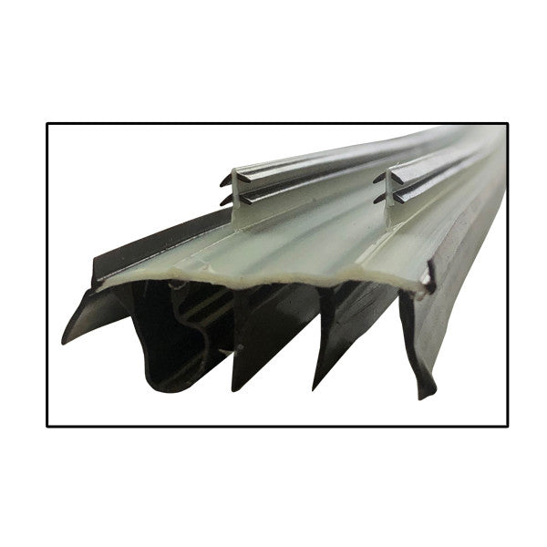 Door Bottom Sweep, Snap-In, 2 Barbs at 7/8" - Brown