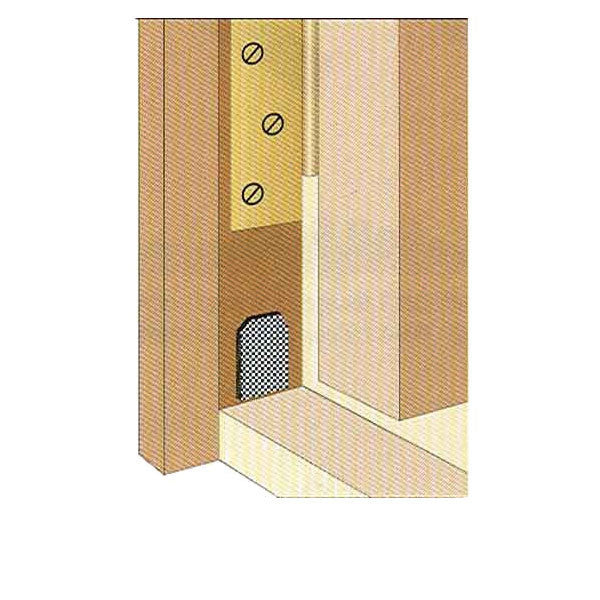 Dust Corner Pad, 1-1/4 x 2, Adhesive Back