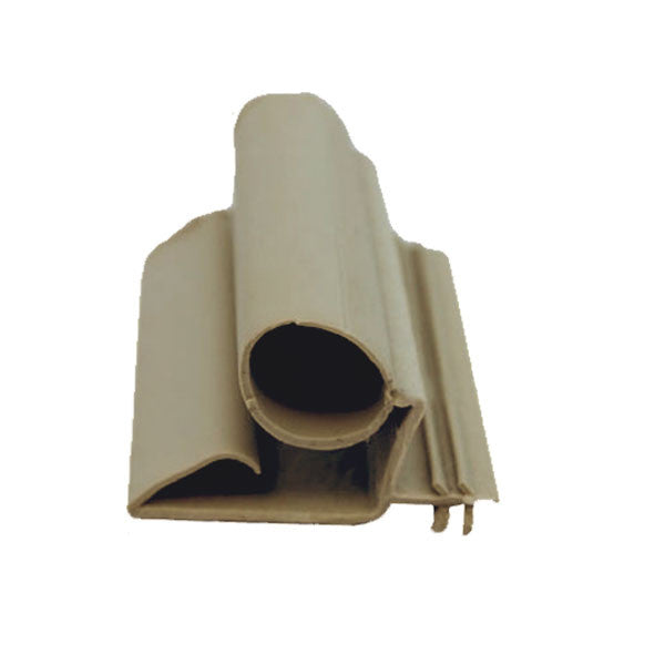 82'' Length, Weatherstrip Leaf with Bulb - Beige