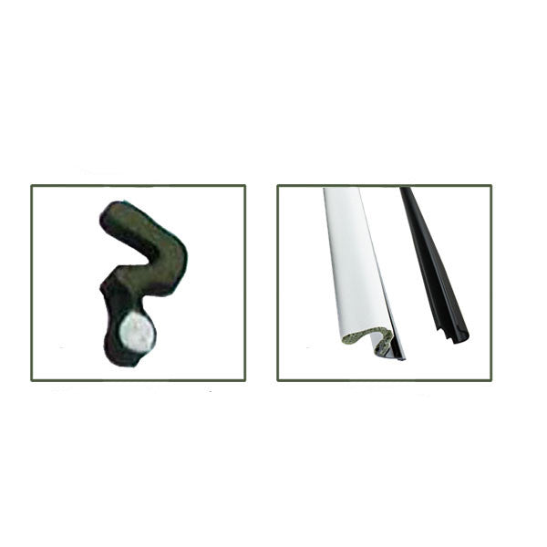 Peachtree Avanti Steel Door Weatherstrip, Q-Lon, 96 Length, Standard Reach Set -