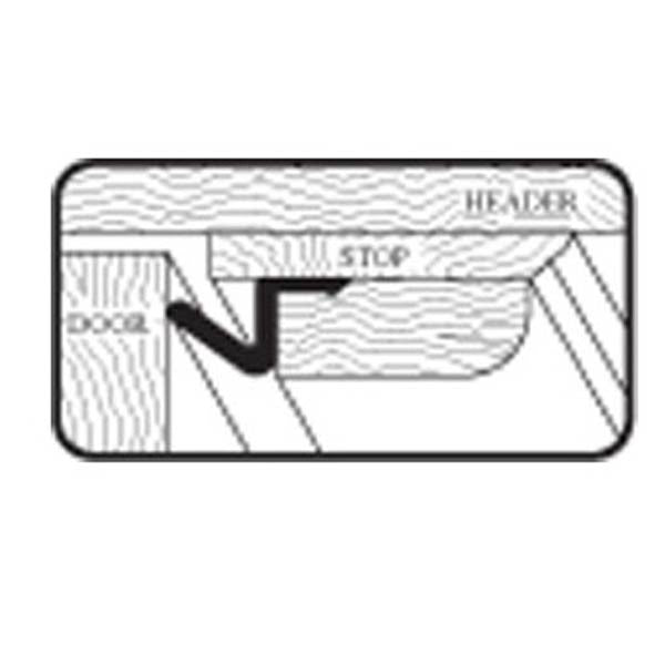 Weatherstrip, Q-Lon with Primed Wood Stop, 36 x 84