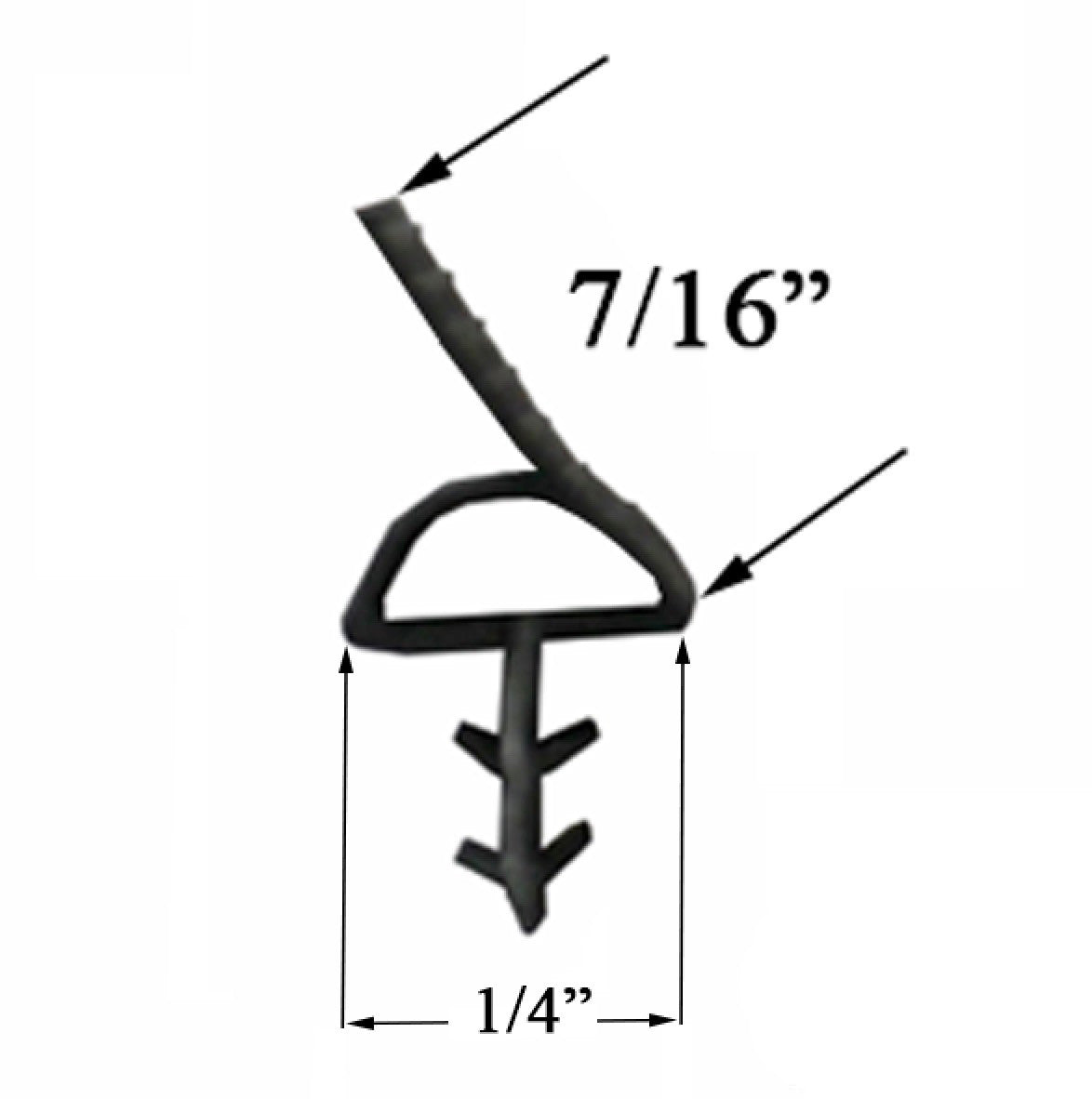 Silverline Weather Seal for Awning and Casement Windows - 23ft. Piece - Black *DISCONTINUED*