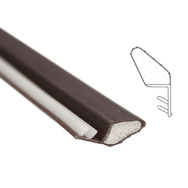 Foam Filled Teardrop Weatherstrip - Bronze or White