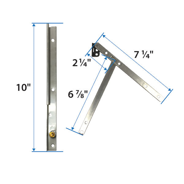 Andersen Hinge Kit 9019512 Hinge Kit - 10 Inch Opening/Egress - Left Hand (Corrosion Resistant)