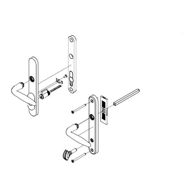 Integrity Northfield Primary, Keyed Swinging Door Handles