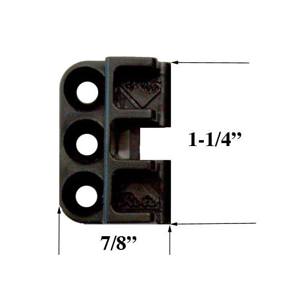 Weathershield Contemporary Series Tie Bar Guide, 1-1/4" x 7/8"