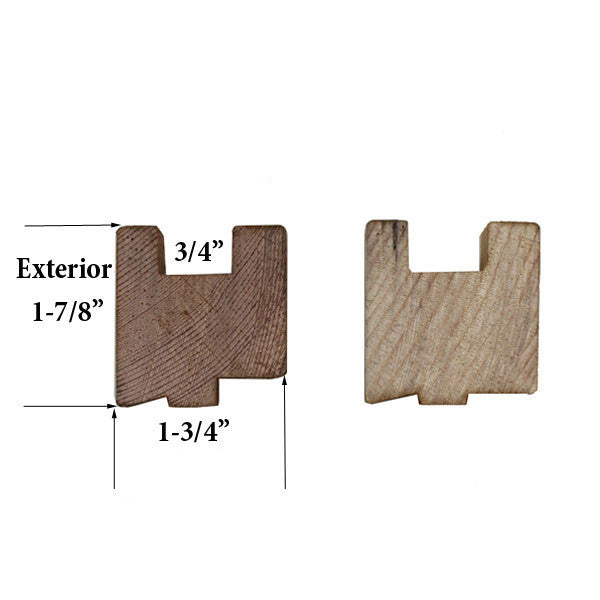 16" Width: Shelter White Clad Wood Casement Sash Stiles & Rails, 16 Series - No Glass