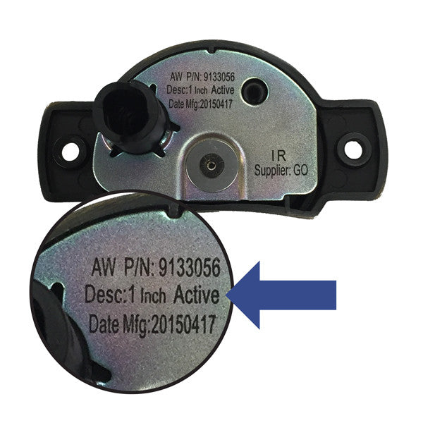 Active Lock and Keeper Kit 9135689 Lock and Keeper Kit with Screws - Active 1" Glass - Black