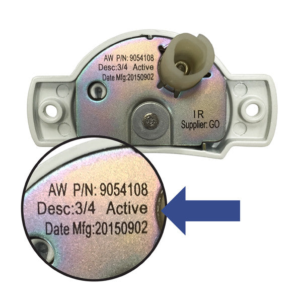 Active Lock and Keeper Kit 9015614 Lock and Keeper Kit with Screws - Active 3/4" Glass - Oil Rubbed Bronze