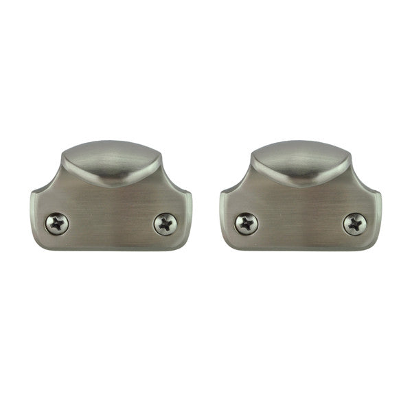 Traditional Sash Finger Lifts 9004457 Traditional Sash Finger Lifts with Screws - Brushed Chrome