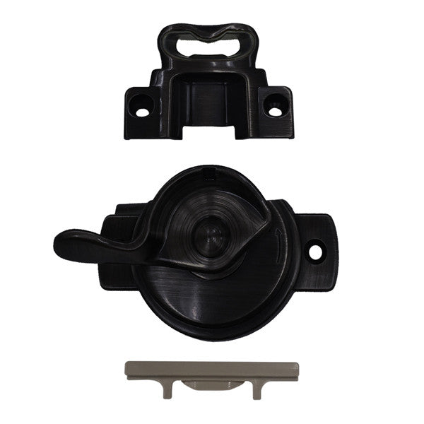 Active Lock and Keeper Kit 9135691 Lock and Keeper Kit with Screws - Active 1" Glass - Oil Rubbed Bronze