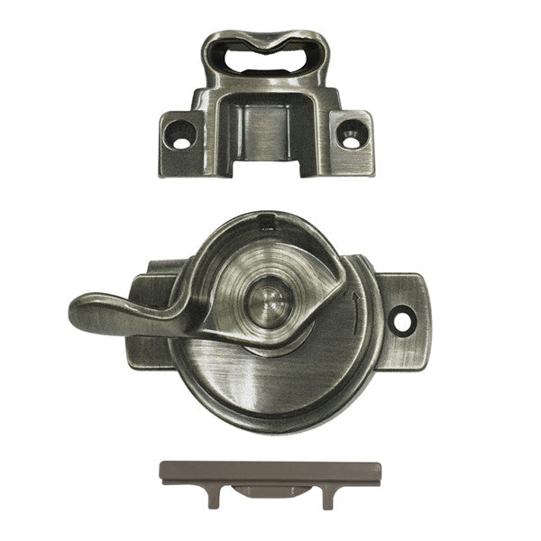 Active Lock and Keeper Kit 9135690 Lock and Keeper Kit with Screws - Active 1" Glass - Satin Nickel