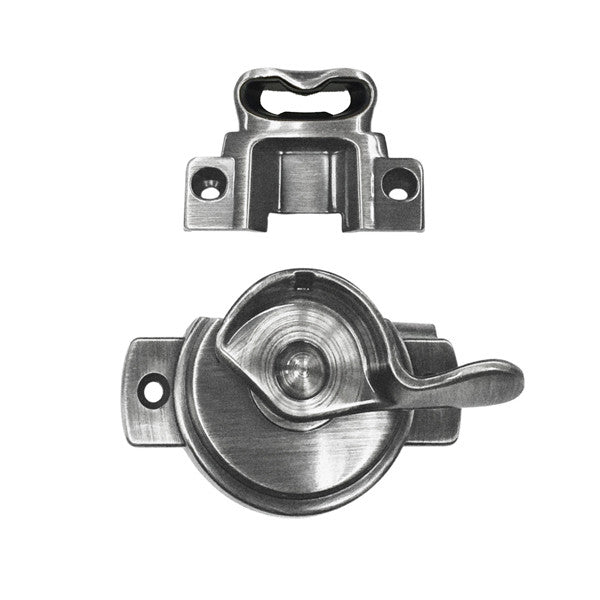 Active Lock and Keeper Kit 9015616 Lock and Keeper Kit with Screws - Active 3/4" Glass - Brushed Chrome