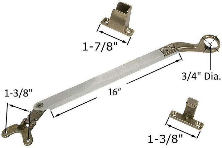 Awning Window 16" Push Bar Operator