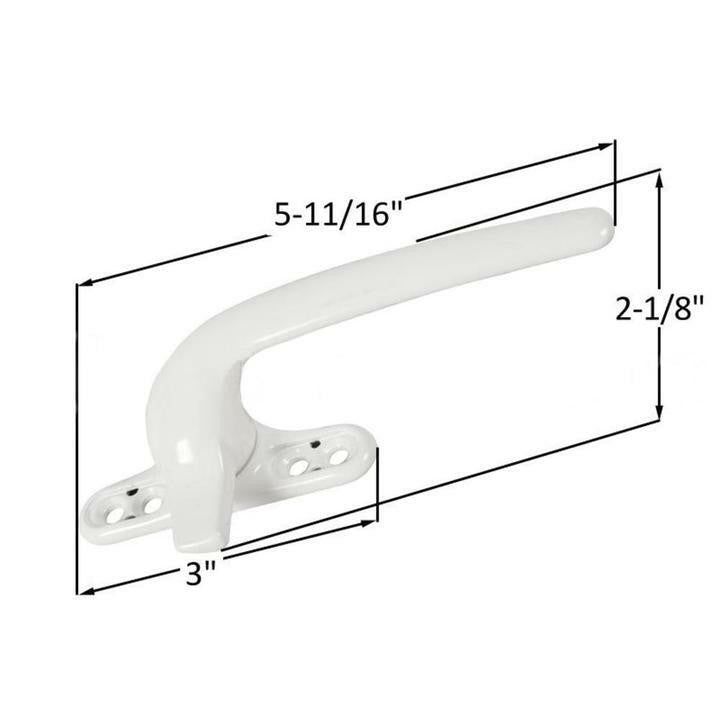 Casement and Awning Window Cam Handle With 2-1/4" Screw Holes