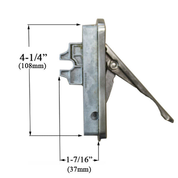 NOVA® Slim Handle Casement Locking Sash Latch, 37mm