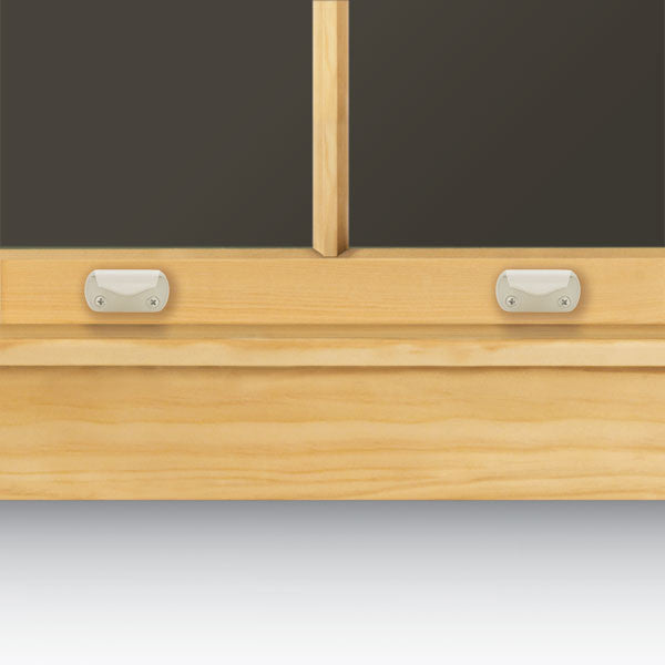 Sash Finger Lift - Double-Hung Windows 1643004 Classic Sash Finger Lift with Screws, White Pair