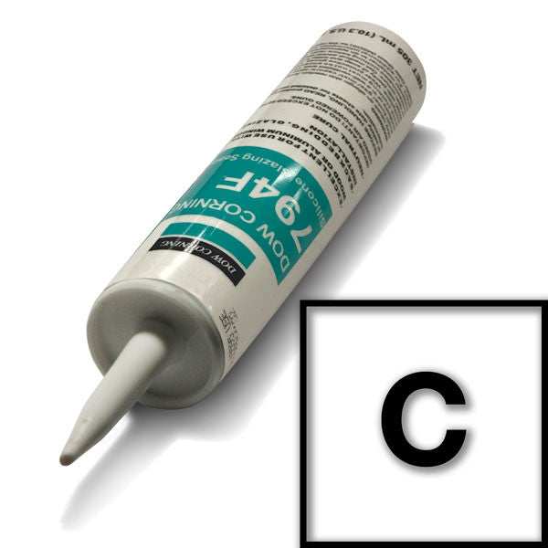 Clear Frame Assembly Sealant 9014182 10.3 oz. cartridge