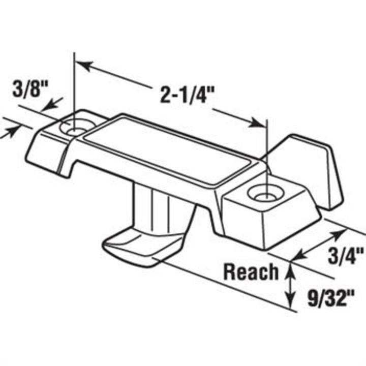 Window Sash Lock with 2-1/4" Screw Holes for Acorn Windows