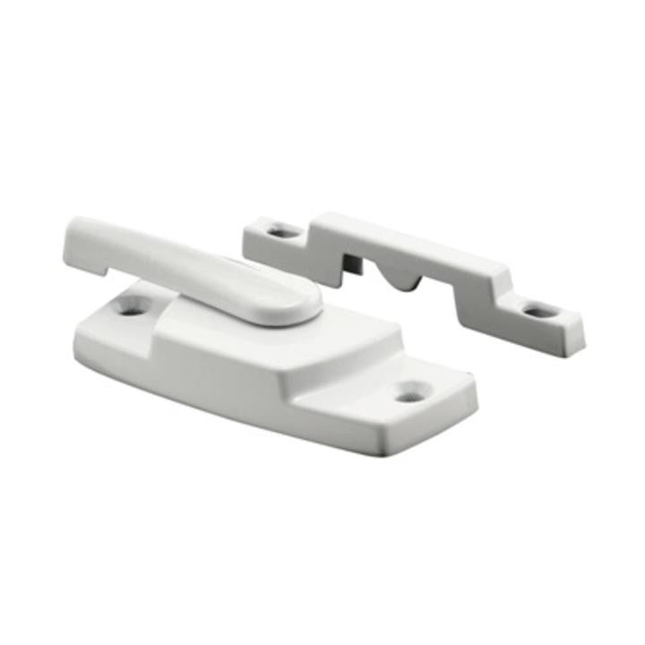 Window Sash Lock with 2-1/4" Screw Holes and 7/16" Hole Backset without Lugs