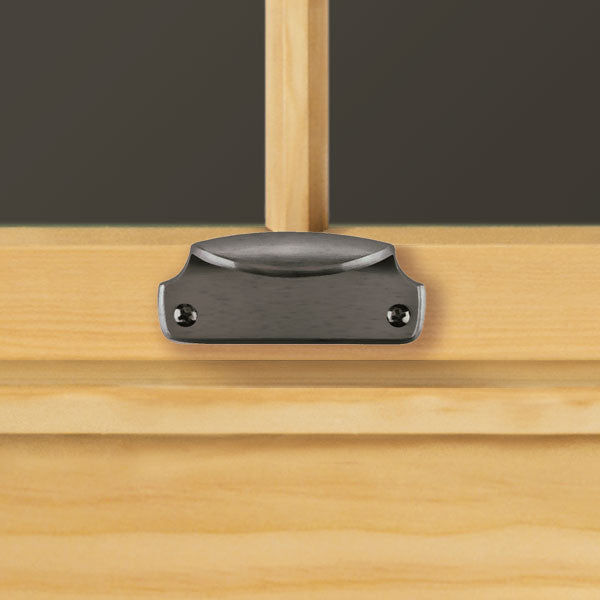 Traditional Sash Hand Lift 9015602 Traditional Sash Hand Lift with Screws - Distressed Nickel