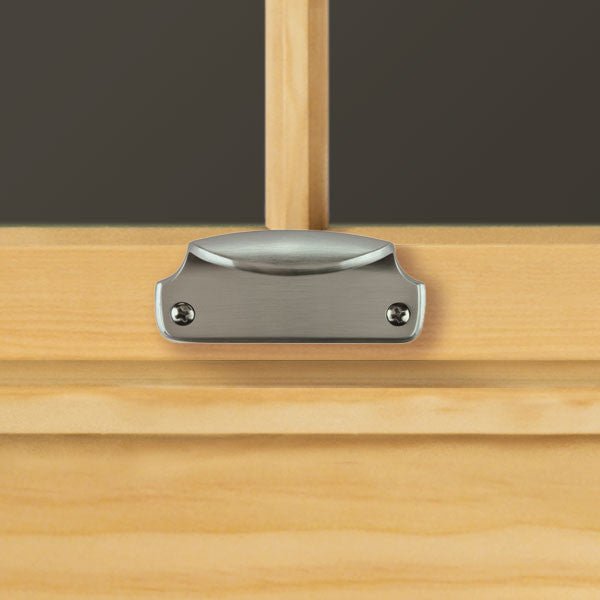 Traditional Sash Hand Lift 9004442 Traditional Sash Hand Lift with Screws - Satin Nickel