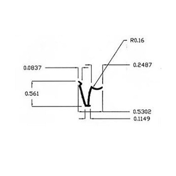 Southwest Glazing Vinyl Beading, 12'
