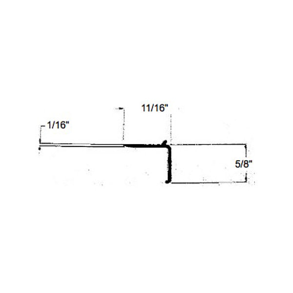 Vinyl Glazing Bead, 6' - White