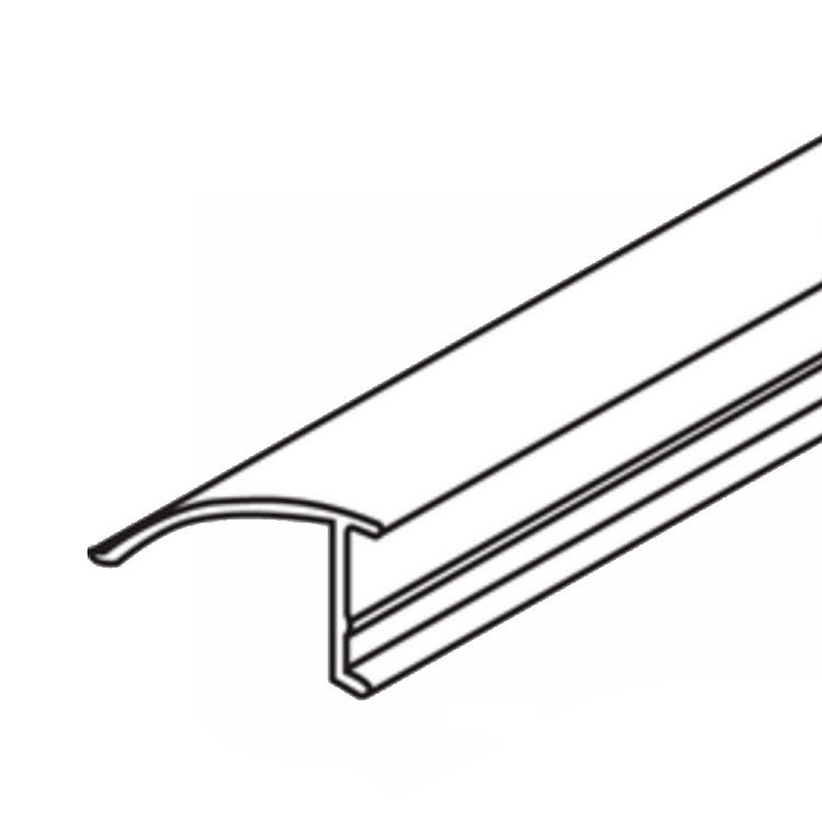 Vinyl Glazing Bead, 2 Line, Base 7/16", Height 3/4", Brown, Capitol, 6ft Stick