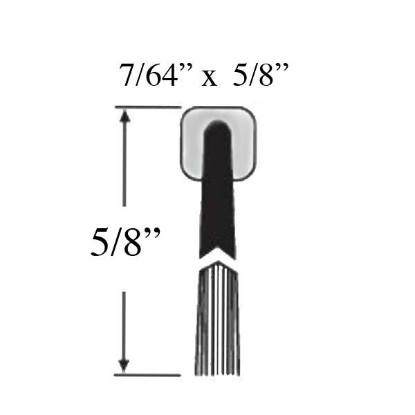 Skirting Weatherstrip, 7/64 x .630