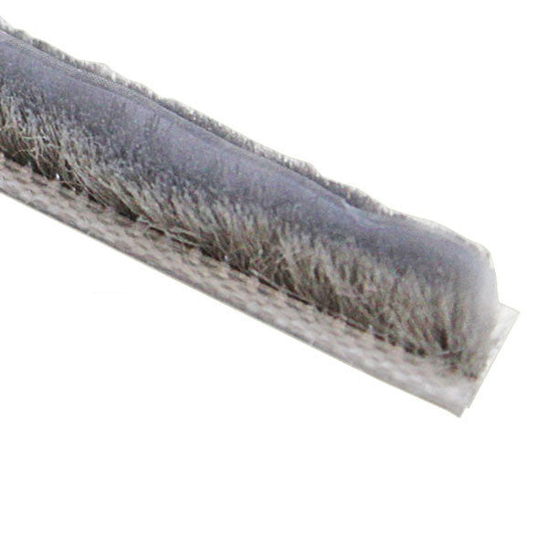 .270 Backing x .210 Pile Weather-strip w/ Fin Seal - Grey