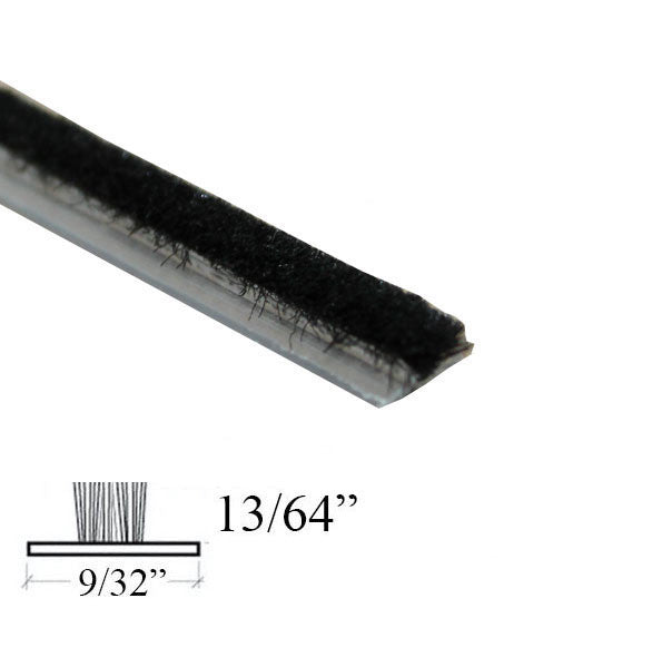 Weatherstrip .270 Backing x .210 Pile w/ Fin Seal