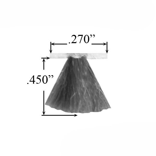 Weatherstrip .270 Backing x .440 T-Slot Pile, Door & Window - Gray