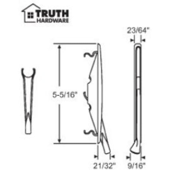 Truth Hardware Non-Handed Encore Tango Sash Lock Handle and Esutcheon