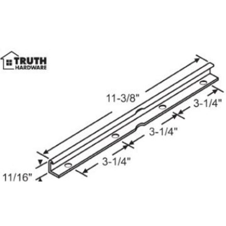 Truth Hardware 11-3/8" Casement Window Four Hole Operator Track