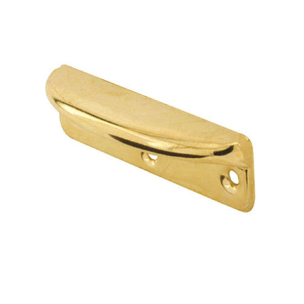 Sash Lift - Wood Sash Hardware, Stamped Steel - Polished Brass
